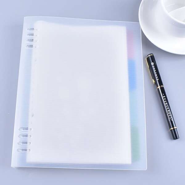 

1pc Loose Leaf A5 Notebook, White