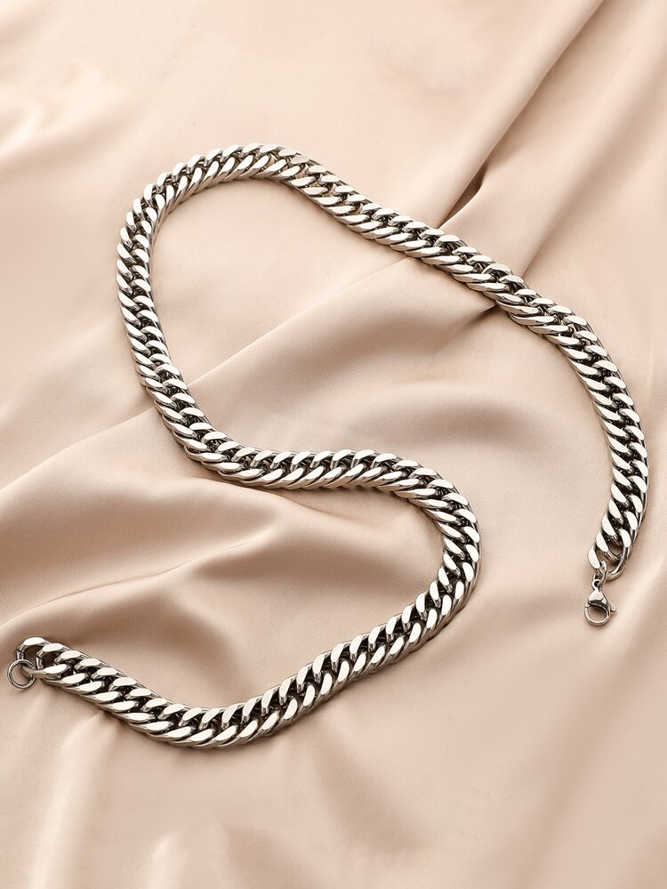 Vòng cổ dây chuyền nam | - Bạc - Xem 2