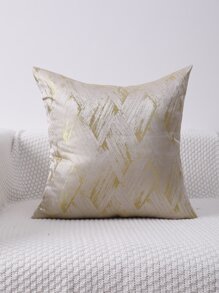 Miater Geometric Jacquard Throw Pillow Cover, Sofa Lumbar Cushion Cover - Gold - View 6