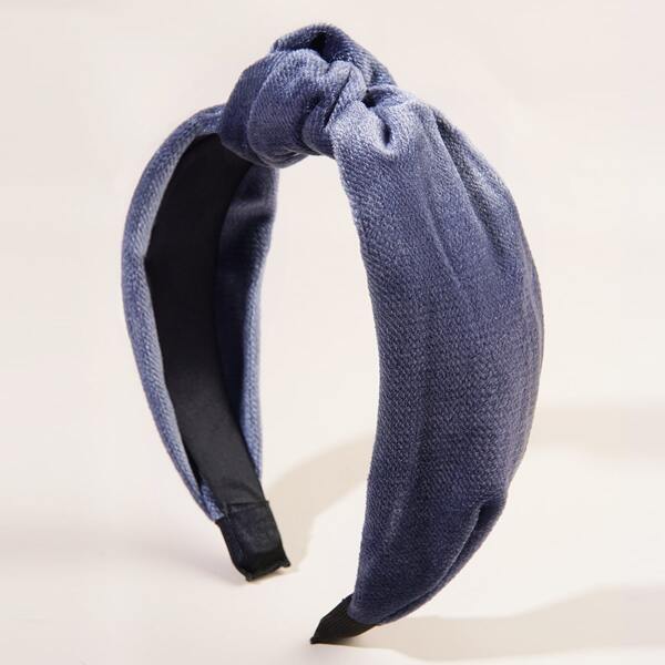

Knot Decor Headband, Dusty blue