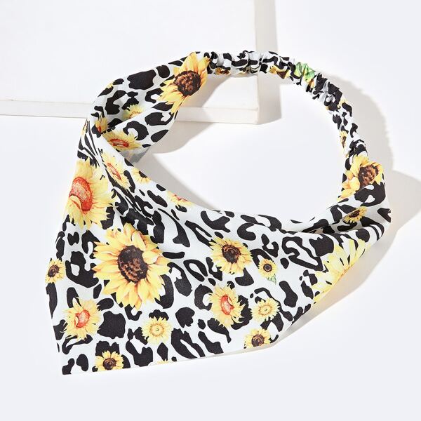 

Flower Print Kerchief, Multicolor
