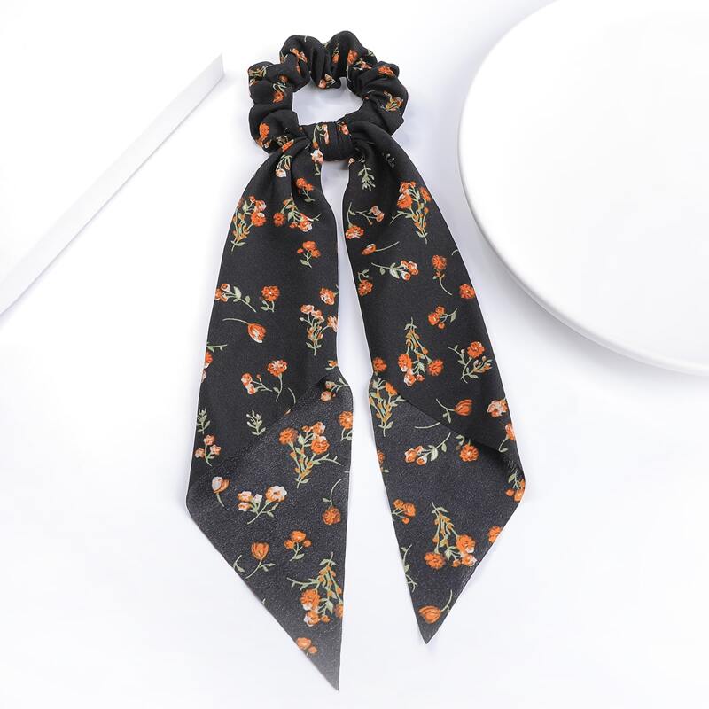 

Flower Print Scarf Hair Tie, Multicolor
