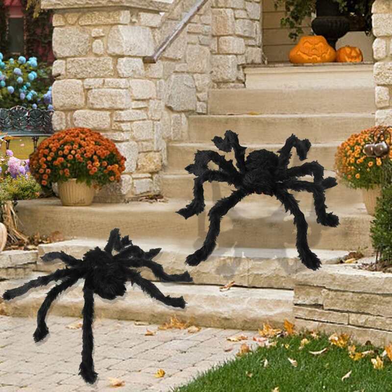 

1pc Halloween Decoration Spider, Black