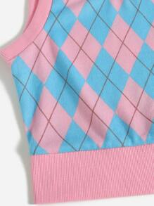 SHEIN Qutie Áo hai dây Hình học Sẵn sàng - Nhiều màu - Xem 5