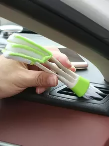 2pcs Car Air Conditioner Vent Brush - Green - View 5
