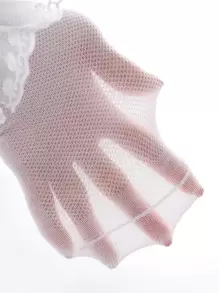 2雙小女童蕾絲邊襪子 - 彩色 - 查看 4