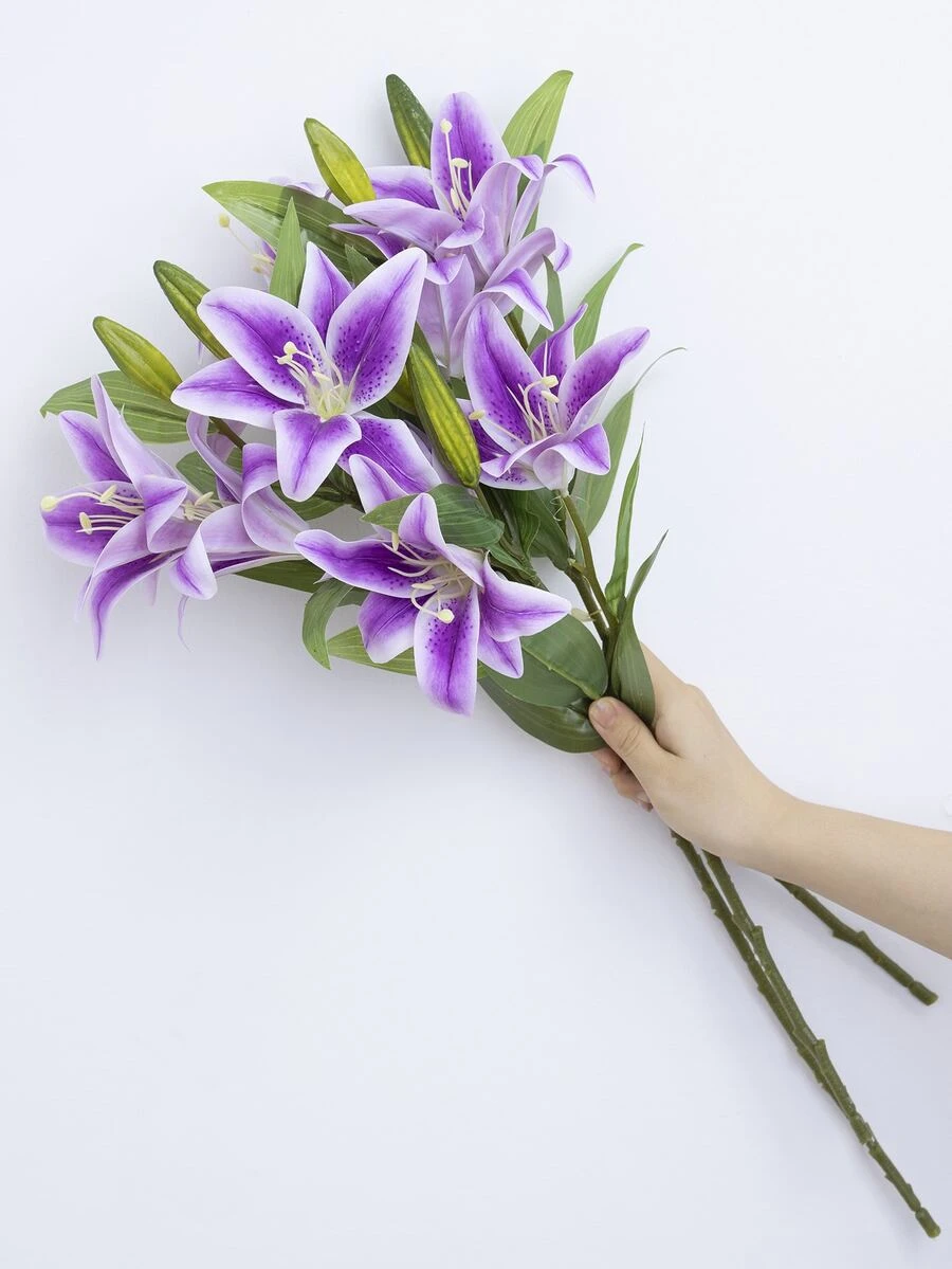 1 pieza lirio artificial - Morado - Ver 1