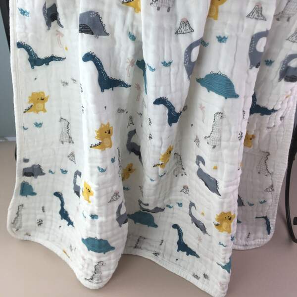 

1pc Cartoon Dinosaur Print Bath Towel, Multicolor
