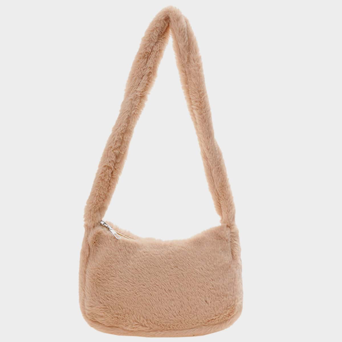 

Fluffy Shoulder Bag, Khaki