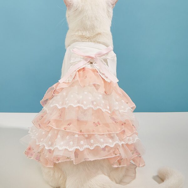 

Bow Detail Pet Lace Dresses, Multicolor