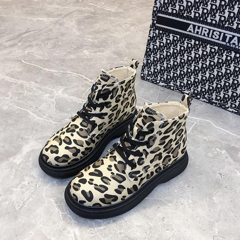 

Leopard Graphic Boots, Khaki