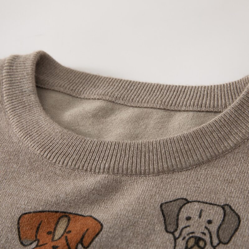 

Guys Dog Pattern Sweater, Multicolor
