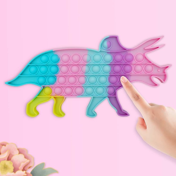 

1pc Dinosaur Push Pop Bubble, Multicolor