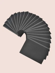 Bàn Đen Thảm Tay Thảm 20 Chiếc Giấy Vuông Chống Vết Bẩn Bàn Thảm Tay Thảm Unisex - màu đen - Xem 4