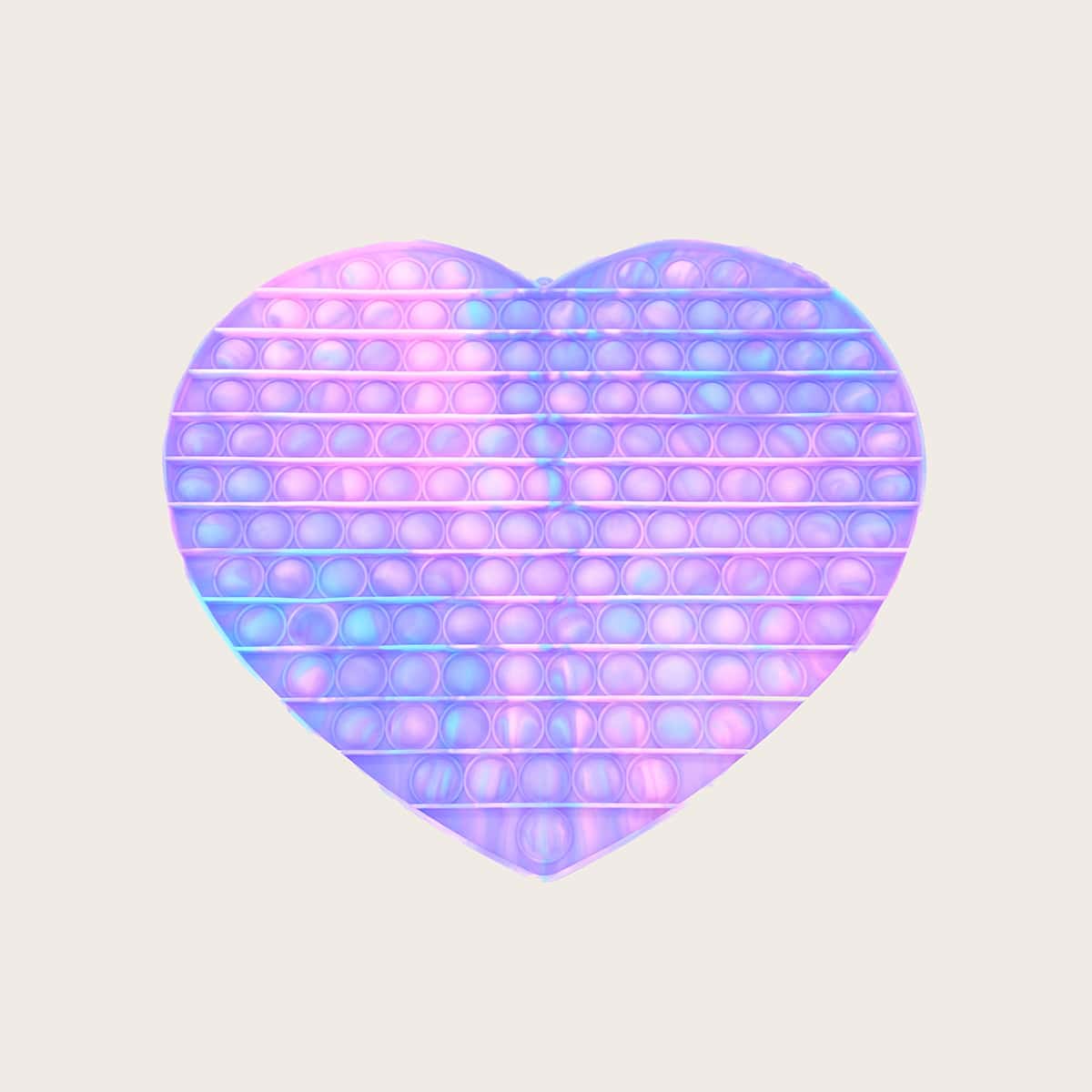 

1pc Random Heart Push Pop Bubble, Multicolor