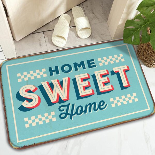

Slogan Graphic Floor Mat, Multicolor