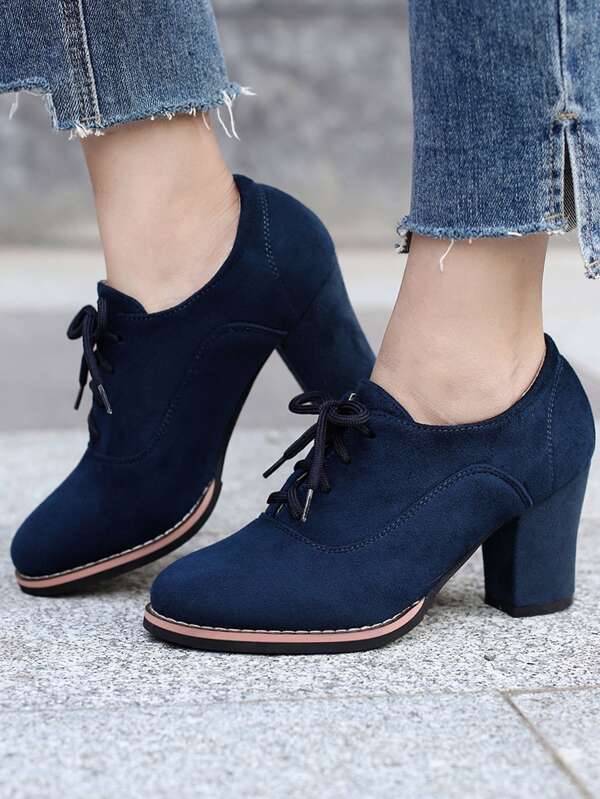 lace up oxford pumps