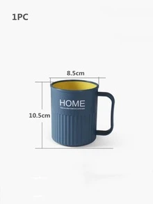 1pc Chữ cái Đồ họa Màu Ngẫu nhiên Cốc súc miệng - Nhiều màu - Xem 3