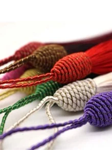 10入組隨機顏色DIY流蘇，流蘇飾品，流蘇吊墜，服裝配件 - 彩色 - 查看 3
