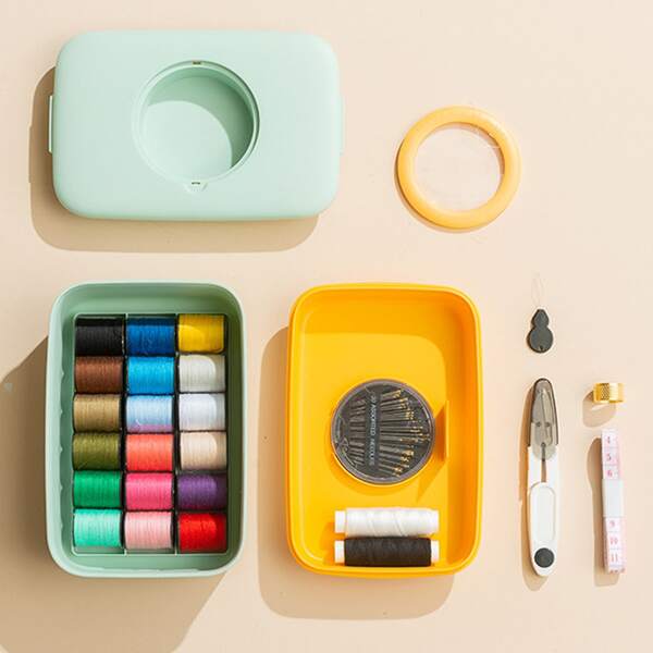 

1box Sewing Kit, Mint green