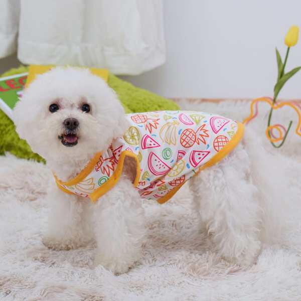 

Fruit Print Pet Tank, Multicolor