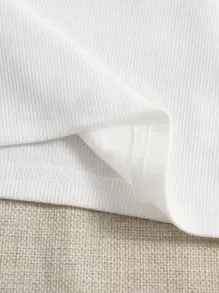 SHEIN EZwear 3 chiếc áo cổ bất đối xứng chắc chắn, áo đi chơi - Nhiều màu - Xem 6