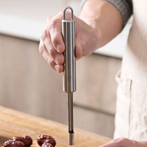 

1pc Stainless Steel Corer Remover, Silver