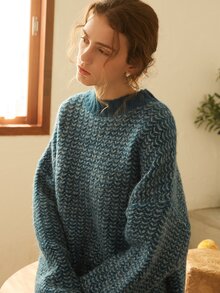 Knit Mix Damen Lässig Strickpullover, Rundhals Langarm Pullover, Herbst- & Wintermode, zufälliges Muster, locker geschnitten, Frühlings-Valentinstag Geschenk, Rückkehr zur Schule Herbstbekleidung für Frauen