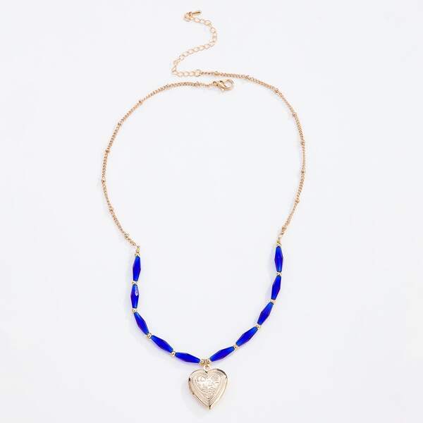 

Heart Charm Necklace, Gold