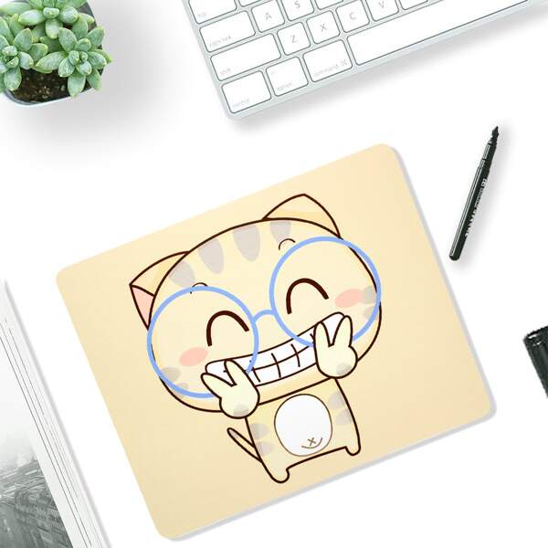 

Cartoon Cat Mouse Pad, Multicolor