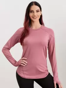 Easithlete 无缝柔软罗纹针织运动背心 合身衬衫 适合中国新年运动背心 - 藕粉色 - 查看 4