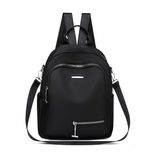 

Zip Front Classic Backpack, Black