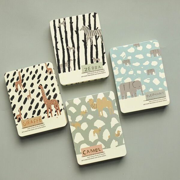 

1pc Cartoon Graphic Random Notebook, Multicolor