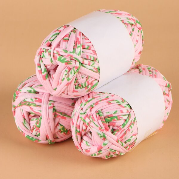 

1roll Flower Print Braided Thread, Multicolor