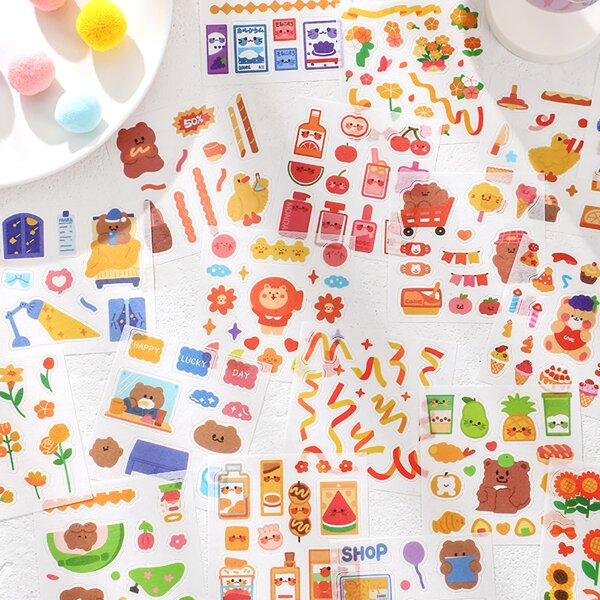 

100pcs Cartoon Graphic Random Sticker, Multicolor