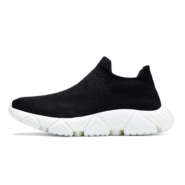 

Men Knit Detail Slip On Sneakers, Black