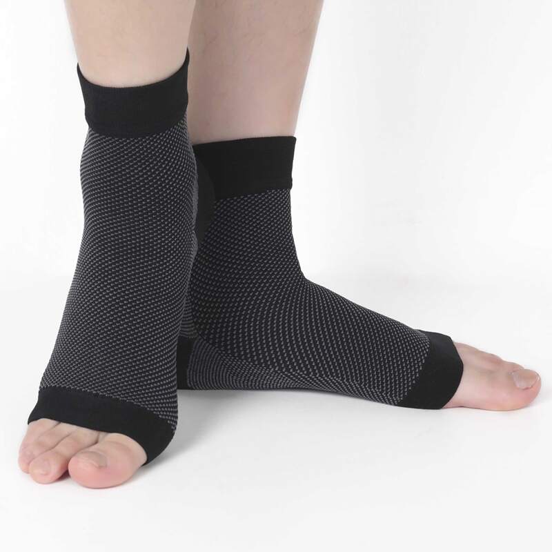 

1pair Sports Ankle Brace Socks, Black