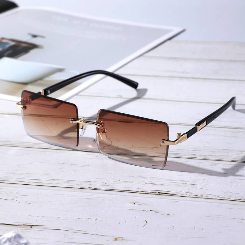 

Rimless Tinted Lens Sunglasses