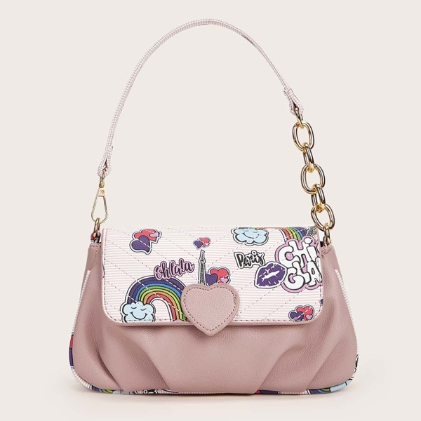 

Minimalist Fluffy Ruched Bag, Pink