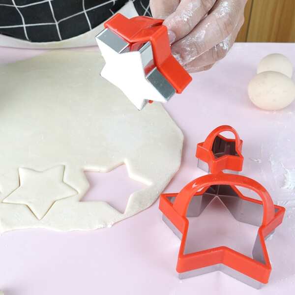 

3pcs Random Star Biscuit Mold, Multicolor