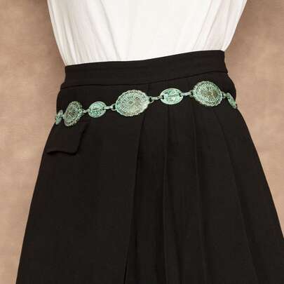 Round Decor Chain Belt