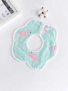 Bebé 5 piezas Babero con estampado de animal - Rosa - Ver 2