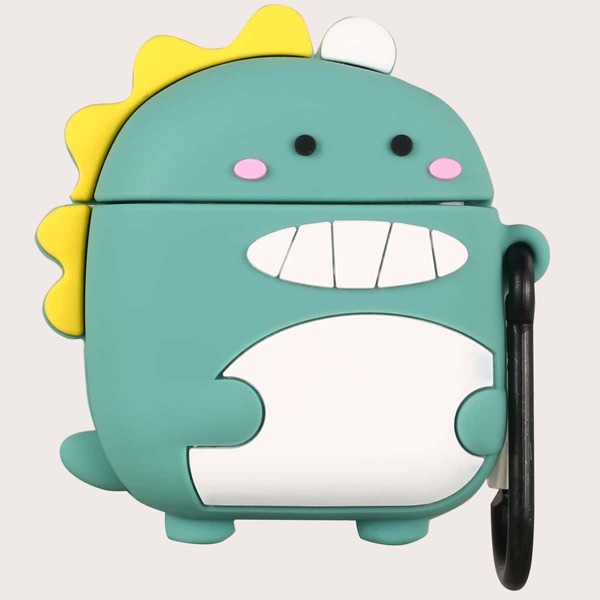 

Cartoon Dinosaur Design Case For Airpods, Green