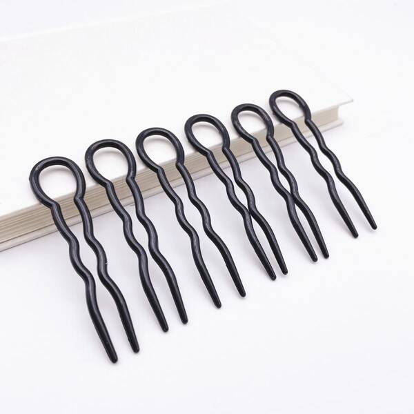 

6pcs Hair Styling Tool, Black