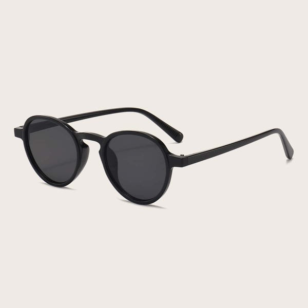 

Men Round Frame Sunglasses, Black