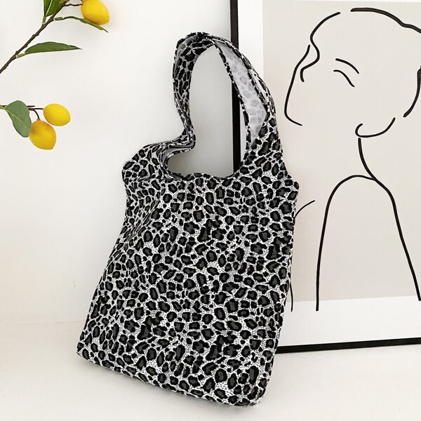 

Leopard Shopper Bag, Multicolor