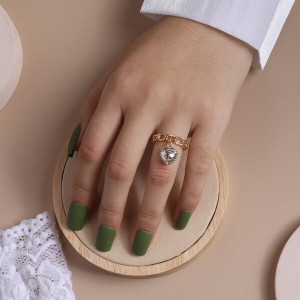 

Heart Decor Ring, Gold