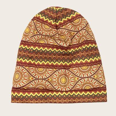 Geometric Print Hat