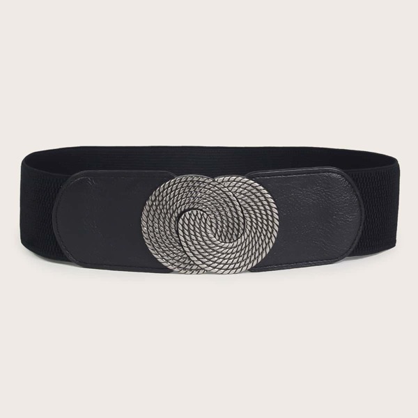 

Round Decor Corset Belt, Multicolor