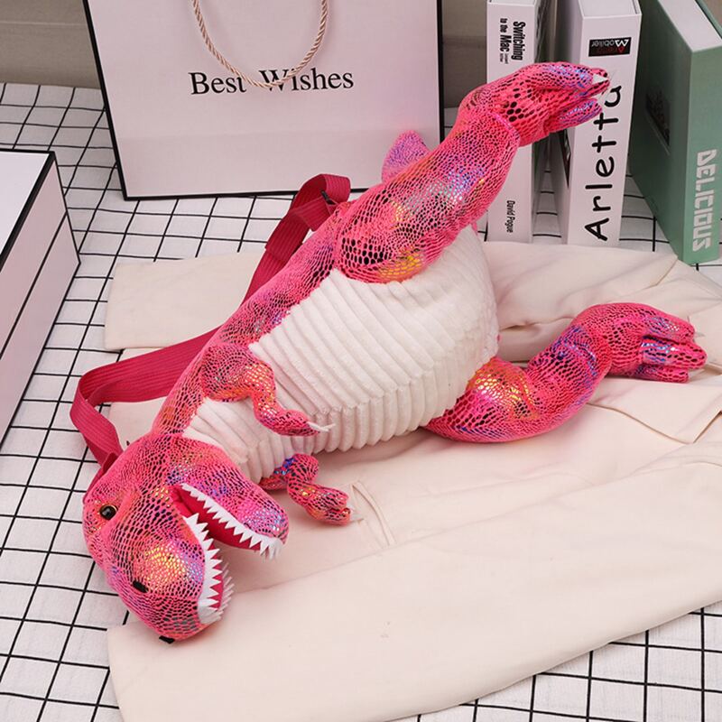 

1pc Dinosaur Backpack, Hot pink